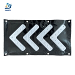 Reflective LED Arrow Board - Black White Magnetic Vehicle LED Arrow Sign